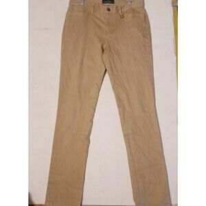 Lauren Ralph Lauren Tan Denim Jeans Size 4 EUC Straight Leg 5 Pocket